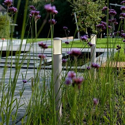 LIV browny silver, nadzemní soliterní svítidlo