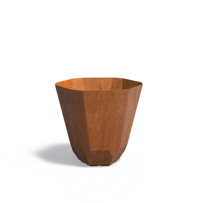Cortenový květináč FACET