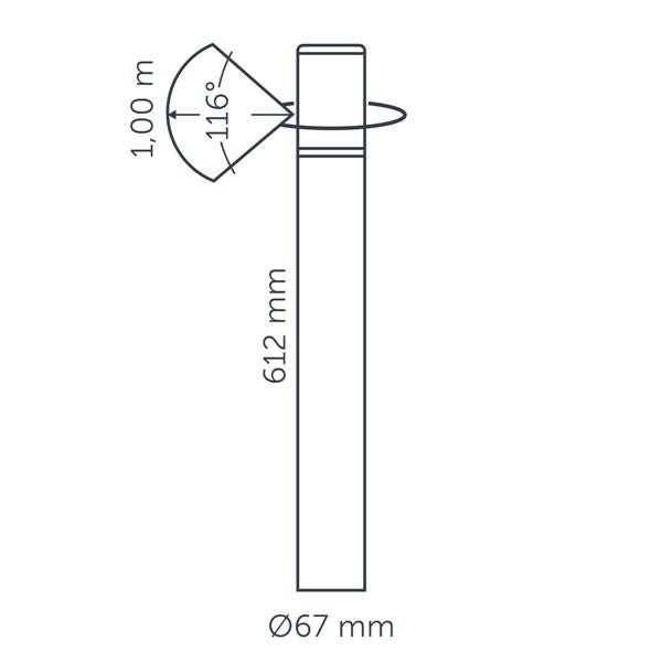 LIV CORTEN, nadzemní soliterní svítidlo