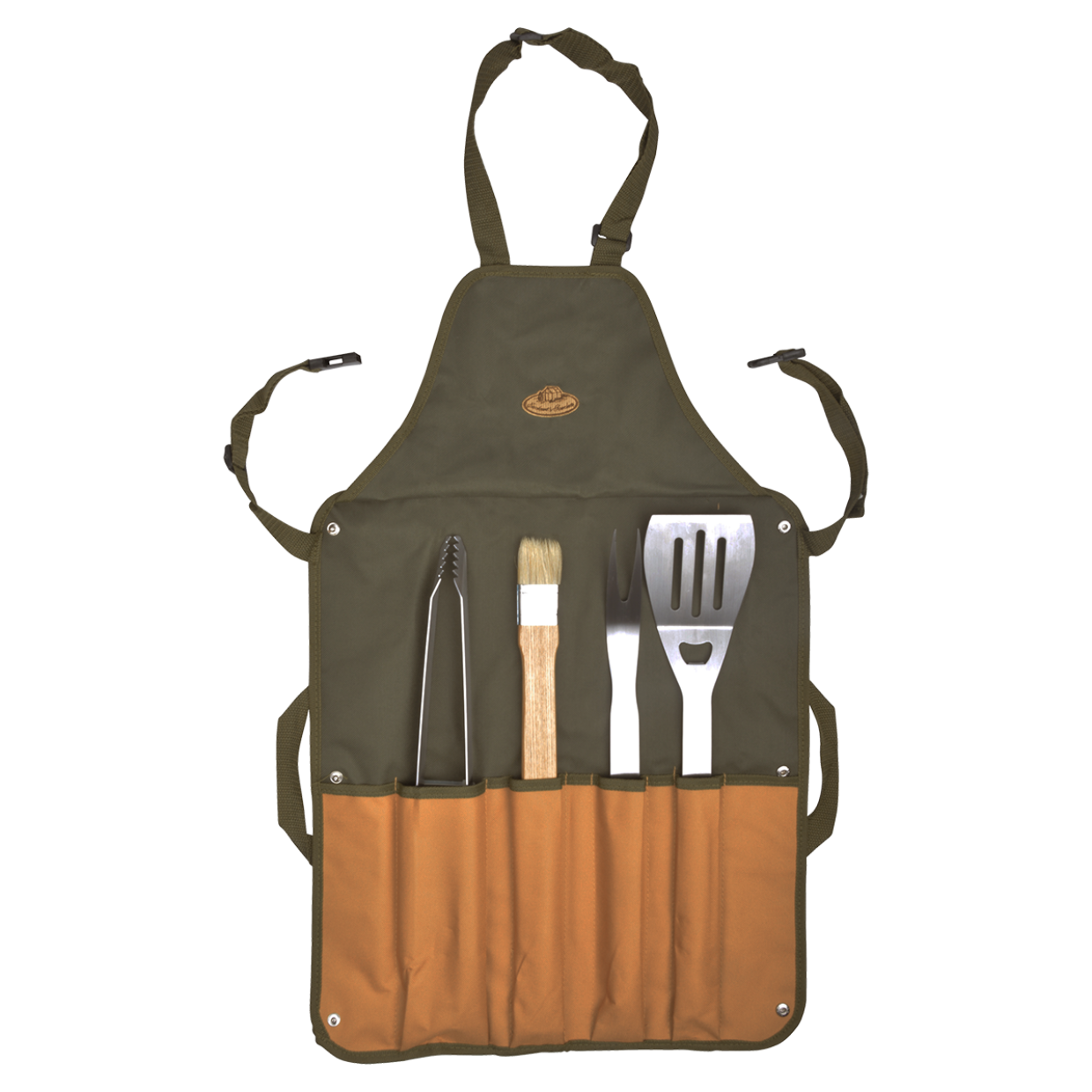 Zástěra s BBQ náčiním