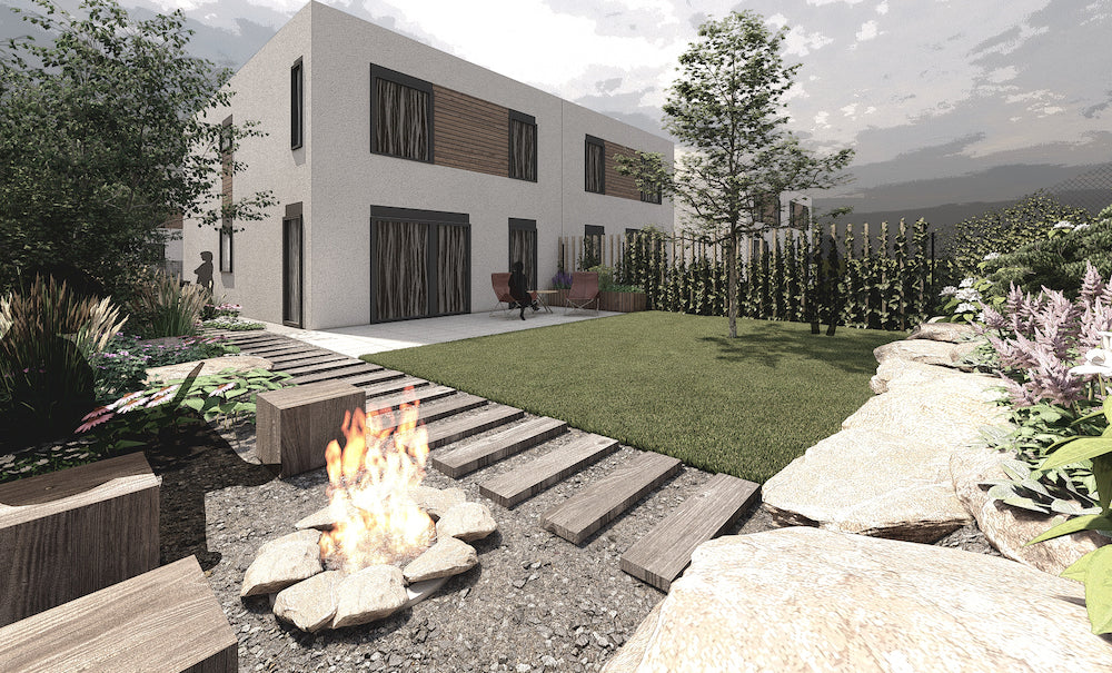 Malá zahrada s terasou