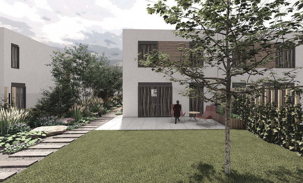 Malá zahrada s terasou