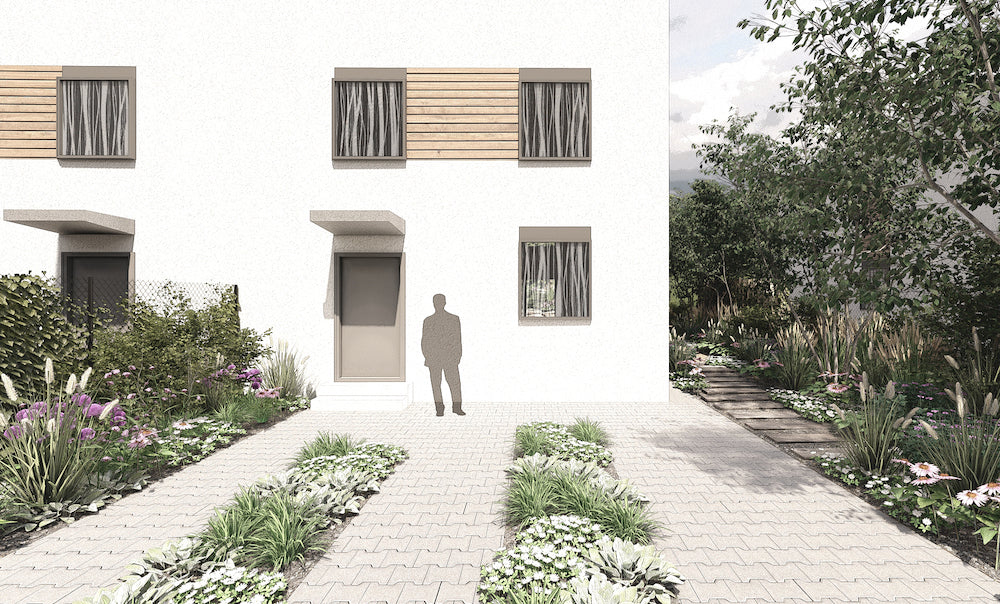 Malá zahrada s terasou