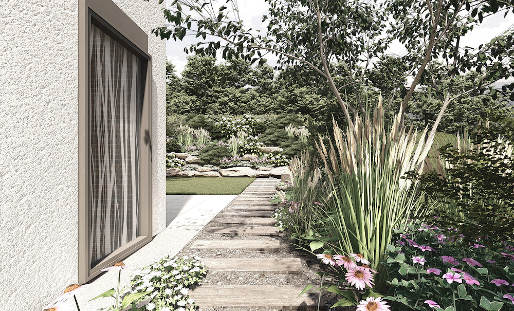 Malá zahrada s terasou