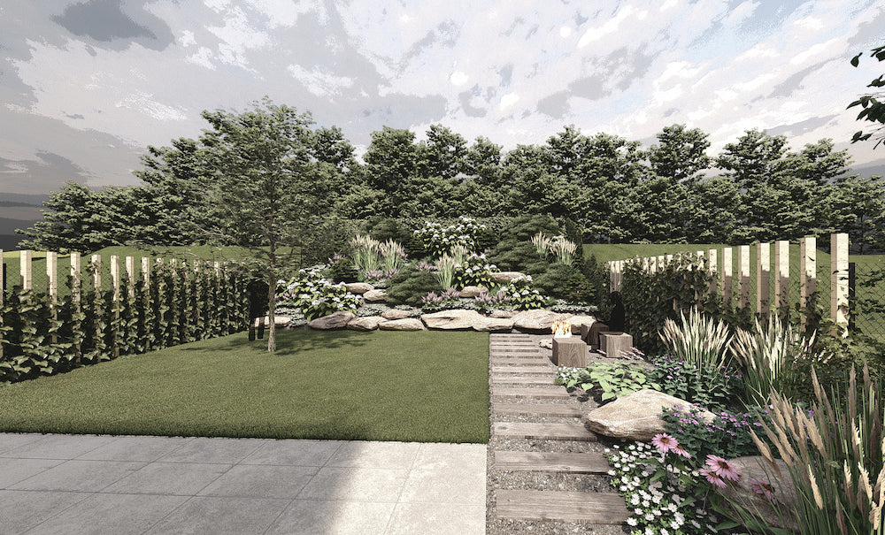 Malá zahrada s terasou