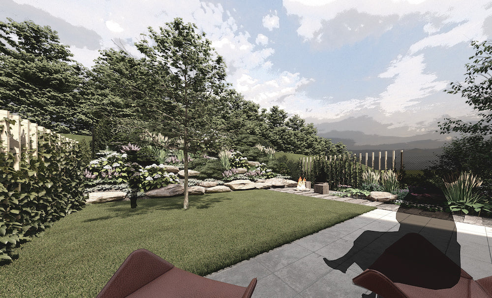 Malá zahrada s terasou