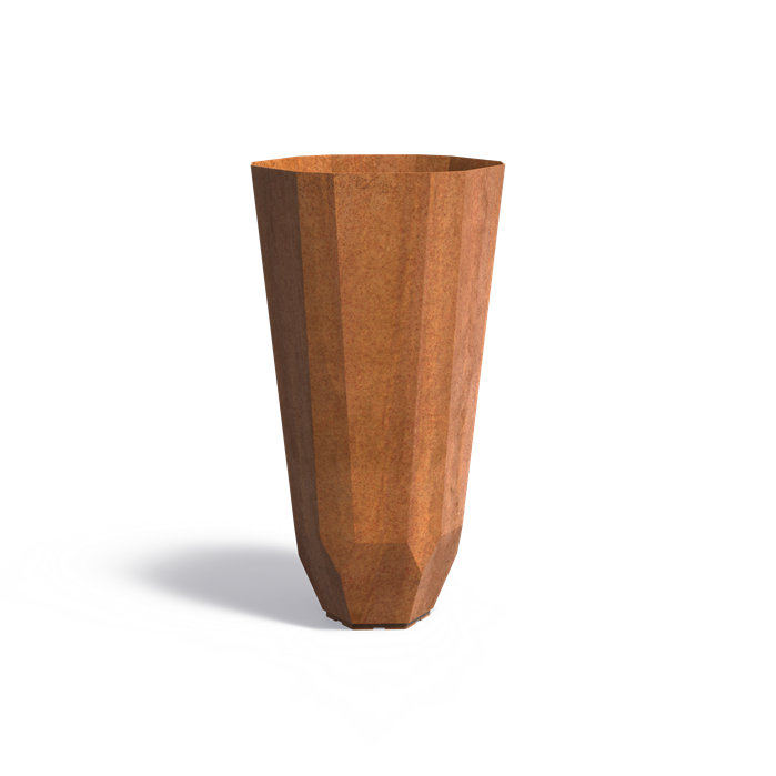 Cortenový květináč FACET