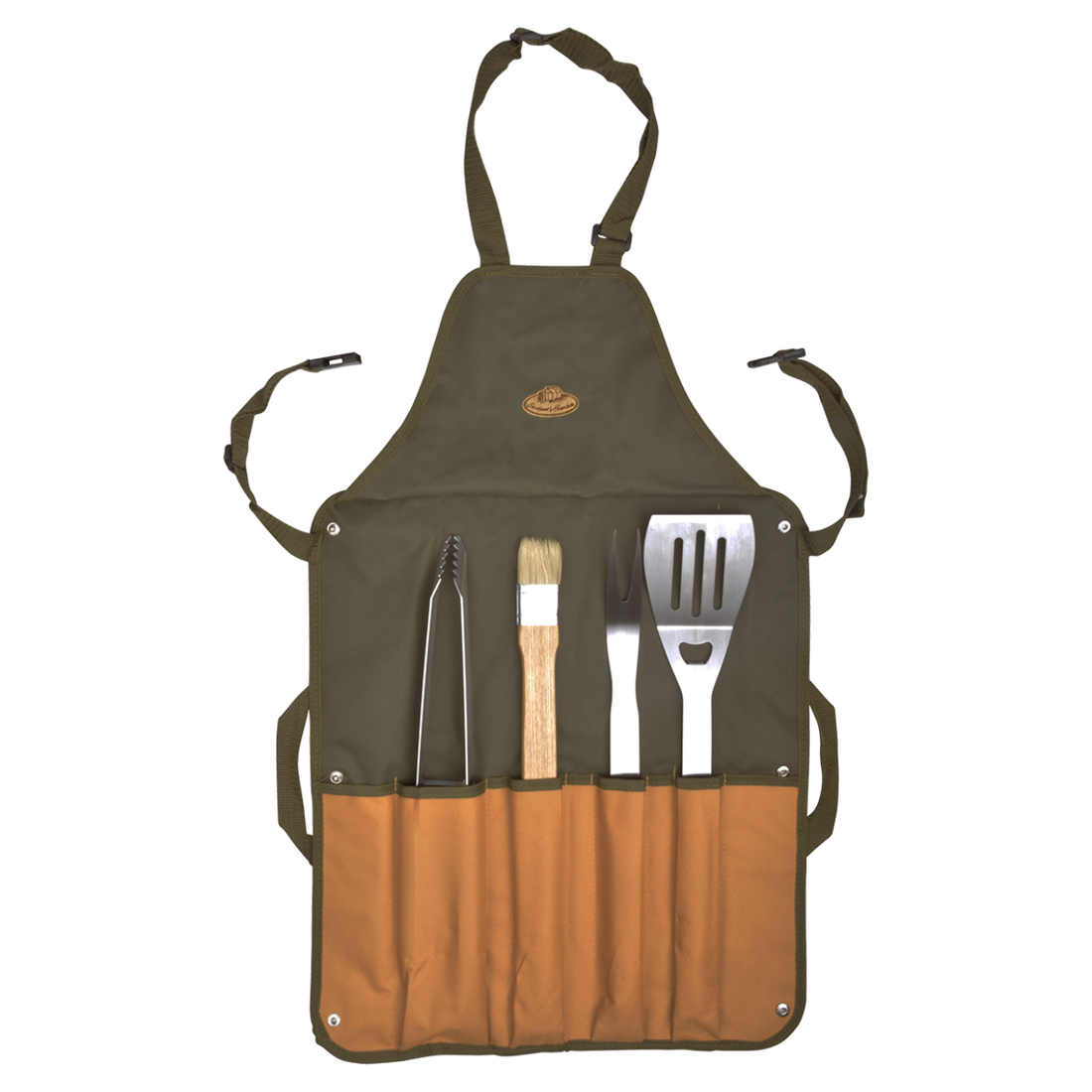 Zástěra s BBQ náčiním